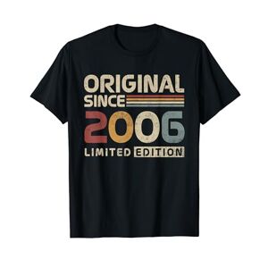 Cadeau Anniversaire 18 Ans Pour Nées En 2006 Original 2006 Cadeau Anniversaire 18 Ans Garçon Fille T-Shirt - Publicité