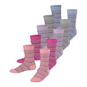 Esprit Multi Stripe 5-Pack, Chaussettes Mixte Enfant, Coton, Multicolore (Sortiment 10), 31-34 (Lot De 5) - Publicité