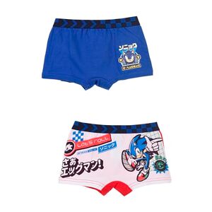 Sun CIty Sonic The Hedgehog Lot de 2 boxers pour enfant, Bleu et rouge., 5-6 ans - Publicité