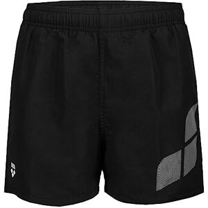 arena Boys' Beach Short Logo R Swim Trunks, Black-White, 10-11 Ans Boy's - Publicité