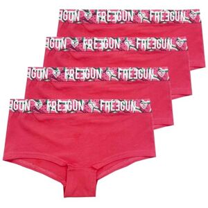 FREEGUN Lot de 4 Boxers Fille en Coton (8-10 Ans, Pack Shorties Rose) - Publicité