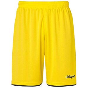 Uhlsport Club Shorts Homme, Muticolore (Lima Amarillo/Noir), 164 - Publicité