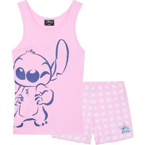 Disney Ensemble de Pyjama avec Camisole et Short Fille Cadeau Stitch Fille (Rose, 13-14 Ans) - Publicité