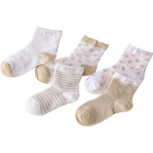 CHIC-5 Paires Chaussette Bébé Fille Garçon Souple Baby Motif Rayures Pois Mignon - Publicité