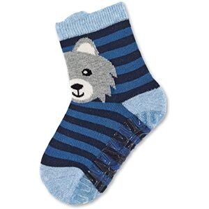 Sterntaler Garçon Fli Fli Air Wolf Chaussettes, Multicolore (Bleu Clair/Gris/Noir), 17-18 EU - Publicité