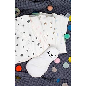 Kadolis Pyjama bébé en Coton Bio imprimé étoiles 6 Mois Rose pâle - Publicité