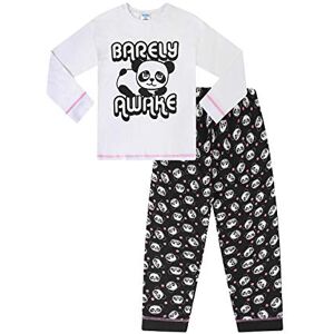 ThePyjamaFactory Girls Barely Awake Panda Pyjama long à manches longues Noir et blanc Blanc 13 ans - Publicité