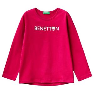 United Colors of Benetton T- Shirt M/L , Rosso Magenta 2e8, 4 Ans Fille - Publicité