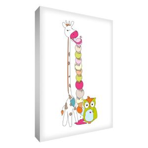 ART Bloc Décoratif Monsieur Girafe et Hibou avec une Glace 14,8 X 10,5 X 2 cm - Publicité