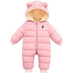 FEOYA Combinaison de Neige Bébé Fille Garçon Manteau à Capuche Hiver Combi Pilote Hiver Bébé Vêtement Hiver Bébé 2-3 Ans Cadeau Noël - Publicité