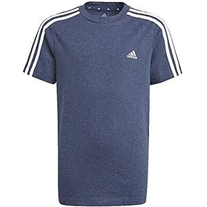 Adidas B 3S T T-Shirt Boys Crew Navy Mel/White 910A - Publicité