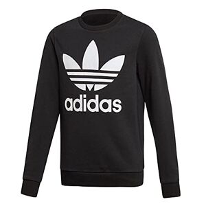 Adidas Trefoil Crew Sweat-Shirt Mixte Enfant, Black/White, FR : S (Taille Fabricant : 7-8Y) - Publicité