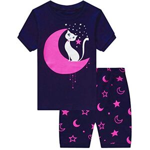 MIXIDON Filles Girafe Ensemble 2 Pièces Bien serré Coupe étroite Pyjama 100% Coton (11 Ans, Cat2) - Publicité