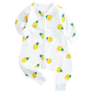 Elonglin Bébé Grenouillère Pyjama zippé en Coton Impression de Dessin Animé Mignon Style 3(Avant 4 après 2) M 90CM - Publicité