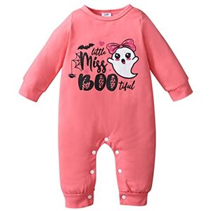 Momolaa Gaine Combinaison Toddler Kids Girls Boys Infant Long Sleeves Halloween Romper Jumpsuit Chiffons (Pink, 12-18 Months) - Publicité