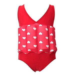 IBTOM CASTLE Bébé Fille et Garçon Combinaison Flottante Protection Solaire UV Maillot de Bain Float Une Pièce Costume avec Flotteurs Ajustables pour Natation Débutant Enfants Rot 18-24 Mois - Publicité