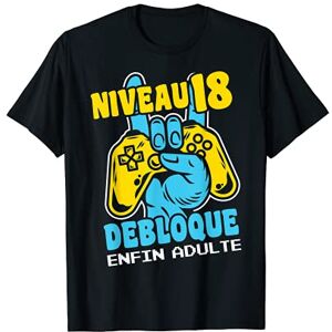 Gamer Anniversaire CG Anniversaire 18 ans Garçon Humour Fille Gamer T-Shirt - Publicité