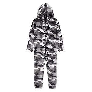 CityComfort Combinaison Pyjama Enfant, Grenouillère Surpyjama en Polaire, Combi Pyjama Enfant Garcon Fille Ado Gamer, Onesie Tout Doux Pilou Pilou 7-14 Ans (Gris Arctic, 13-14 Ans) - Publicité