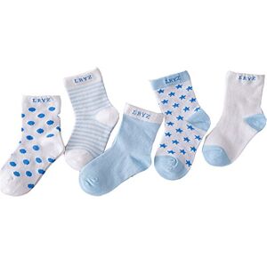 CHIC-5 Paires Chaussette Bébé Fille Garçon Souple Baby Motif Rayures Pois Mignon - Publicité