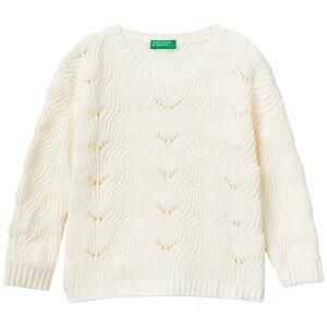 United Colors of Benetton Maille G/C M/L 16 clg100 g Sweater, Bianco Panna 0r2, 2 Ans Filles et Filles - Publicité