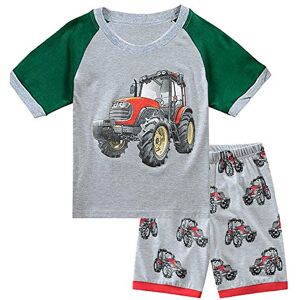 Babylike Pyjama ete Garcon, Pyjama Court de Dinosaure Lune Tracteur etc. Pyjama Deux-pièce, graçons et Filles, 100% de Coton (Groupe d’âge : 2-11 Ans) - Publicité