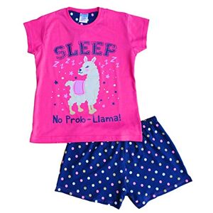ThePyjamaFactory Pyjama court pour filles Sleep No Prob-Lama Rose 9-16 ans, rose, 11 ans - Publicité