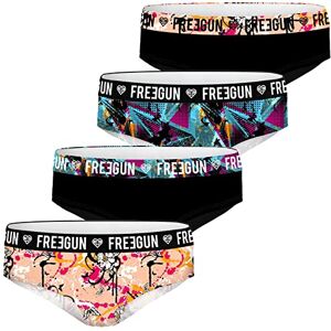 FREEGUN Lot de 4 Culottes Boxers Shorties Fille (6-8 Ans, FGM40 Pack 02) - Publicité