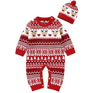 Allbestop Costume De Noël Bébé Robe Noel Bebe Fille Tenue,Pere Noel Deguisement Enfant Garcon Barboteuse Bebe Pyjama De Noel Famille Deguisement Noël Bebe 18 Mois Pyjama Garcon 14 Ans(Rouge,6-9 mois) - Publicité