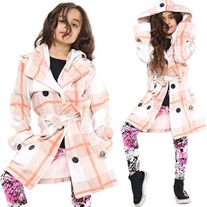 A2Z 4 Kids Enfants Filles Parka Veste Encapuchonné Tranché Manteau Mode Wool Blends Jacket 007 Stone Check 11-12 - Publicité