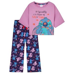 Disney Pyjama Stitch Fille, Ensemble de Pyjama Fille Long Coton Coupe Fluide 4-14 Ans Vêtement Lilo et Stitch Officiel (Rose/Bleu, 4-5 Ans) - Publicité