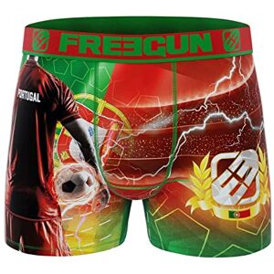 FREEGUN Boxer Garçon en Microfibre Football Pays (14-16 Ans, Portugal) - Publicité