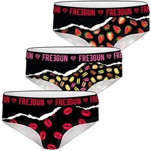 FREEGUN Lot de 3 Boxers Shorties Fille (6-8 Ans, LIPMACFRAI) - Publicité