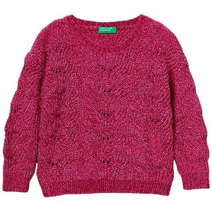 United Colors of Benetton Maille G/C M/L 16 clg100 g Sweater, Rosso Magenta 2e8, 4 Ans Filles et Filles - Publicité