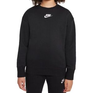 Sweat pour filles Nike Sportswear Club Fleece - black/white noir XS unisex - Publicité