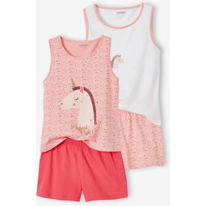 Vertbaudet Lot de 2 pyjashorts fille lot rose ROSE 14A Fille - Publicité