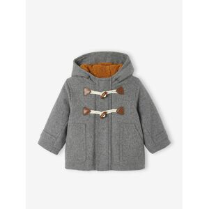 Vertbaudet Manteau duffle-coat bébé avec capuche gris chine GRIS 3M(60CM) - Publicité
