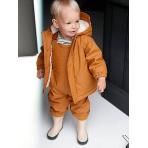 Vertbaudet Manteau et pantalon de pluie bébé caramel MARRON 9M(71CM) - Publicité