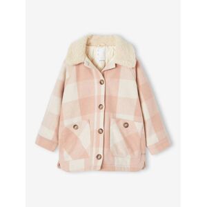 Vertbaudet Manteau style surchemise en lainage à carreaux fille carreaux rose ROSE 12A Fille - Publicité