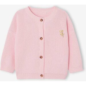 Vertbaudet Gilet bébé en côtes anglaises motif irisé rose ROSE 3M(60CM) Garçon - Publicité