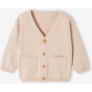 Vertbaudet Gilet chiné col V bébé beige chiné BEIGE 6M(67CM) Garçon - Publicité