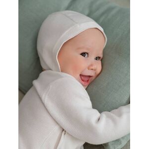 Vertbaudet Ensemble naissance : combinaison et bonnet bébé écru BLANC 3M(60CM) - Publicité