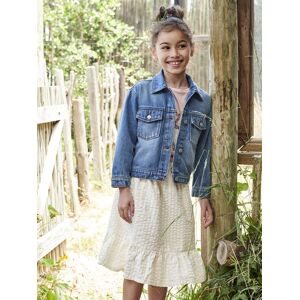 Vertbaudet Veste en jean personnalisable fille stone BLEU 12A Fille - Publicité