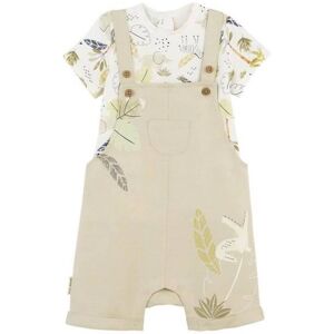 Petit Beguin Ensemble Salopette Bébé En Lin Et T-shirt Zagora Beige 6 mois - Publicité