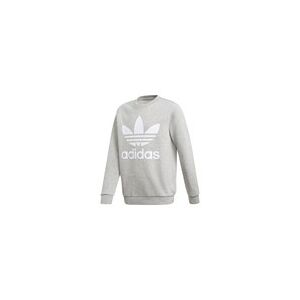 Sweat-shirt enfant adidas TREFOIL CREW Gris 9 / 10 ans,8 / 9 ans garcons - Publicité