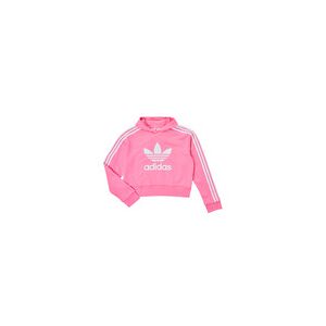 Sweat-shirt enfant adidas CROPPED HOODIE Rose 13 / 14 ans,12 / 13 ans,14 / 15 ans filles - Publicité