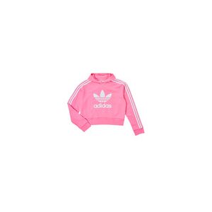 Sweat-shirt enfant adidas CROPPED HOODIE Rose 13 / 14 ans,12 / 13 ans,14 / 15 ans filles - Publicité