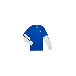 T-shirt enfant Vans LONG CHECK TWOFER Bleu 8 / 10 ans,16 ans garcons - Publicité