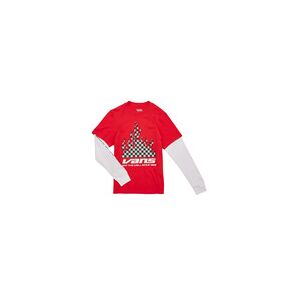T-shirt enfant Vans REFLECTIVE CHECKERBOARD FLAME TWOFER Rouge 10 / 12 ans,16 ans garcons - Publicité