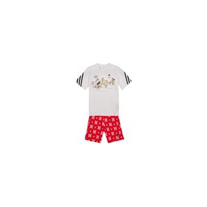 Pyjamas / Chemises de nuit adidas LK DY MM T SET Blanc 4 / 5 ans,5 / 6 ans,6 / 7 ans,7 / 8 ans,9 / 10 ans filles - Publicité