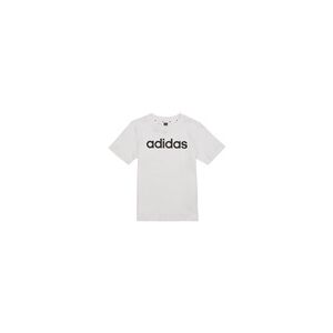 T-shirt enfant adidas LK LIN CO TEE Blanc 4 / 5 ans,7 / 8 ans garcons - Publicité